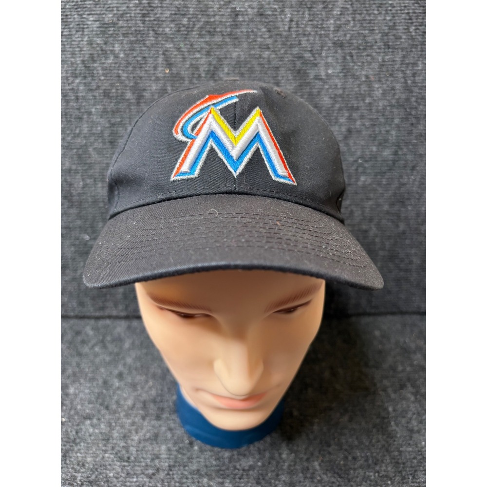 OC Sports Florida Marlins MLB Youth Baseball Cap Black Adjustable Hat 3305
